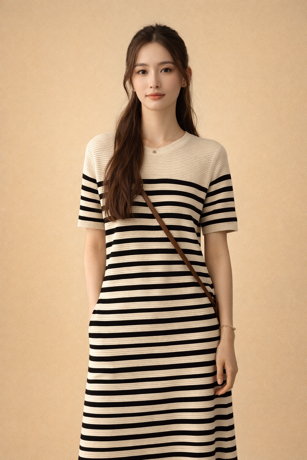 Adeline | Fitted Striped Summer Dress for Women 6