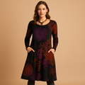 Bohemian maxi dress with pockets for women | Willow 0