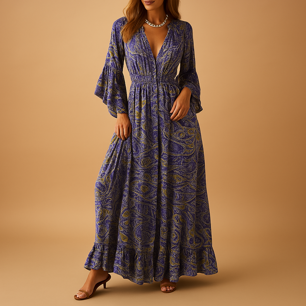 Boho maxi dress for women | Elise 4