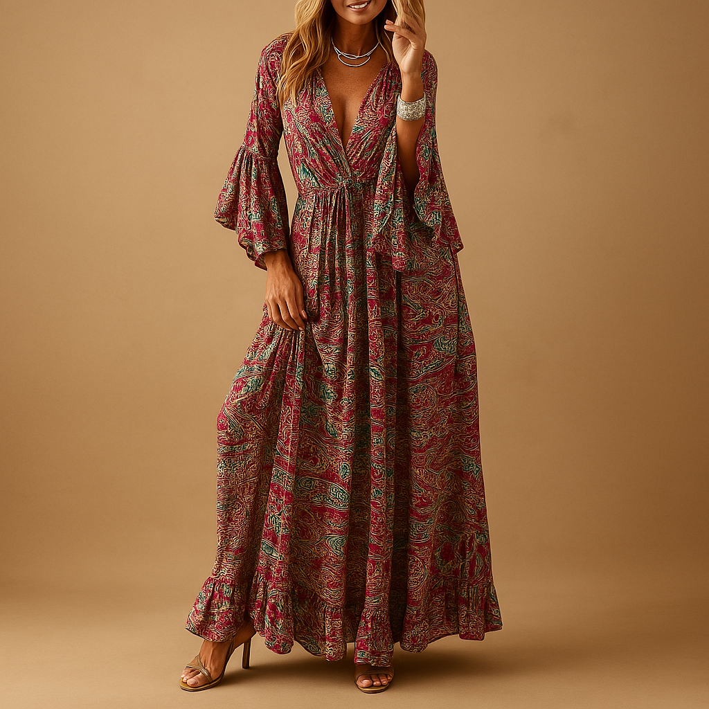 Boho maxi dress for women | Elise 5