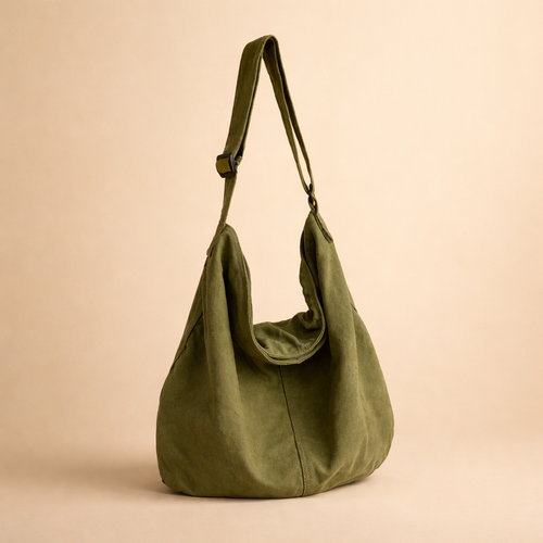 Casual Canvas Shoulder Bag for Women | Spacious & Durable Everyday Crossbody 0
