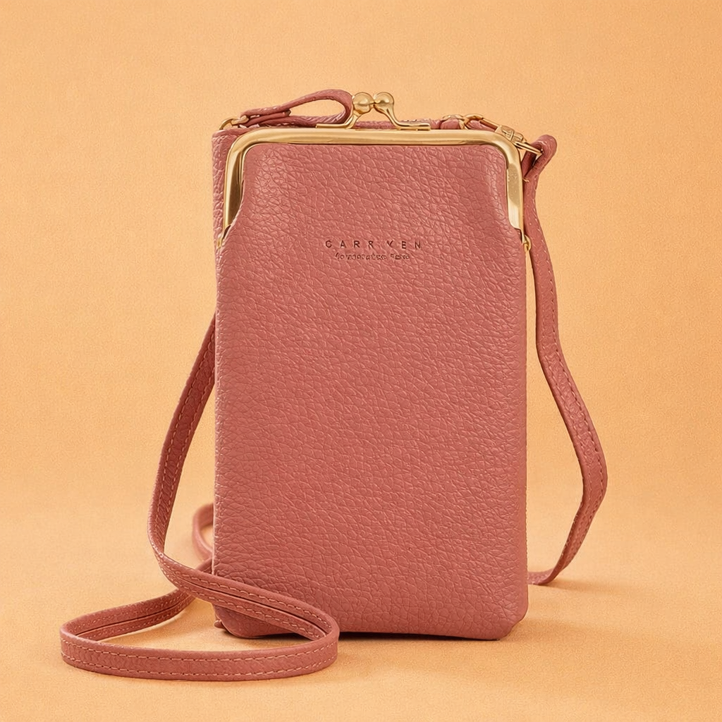 Chic Black Crossbody Bag for Women in Durable PU Leather with RFID Protection 1