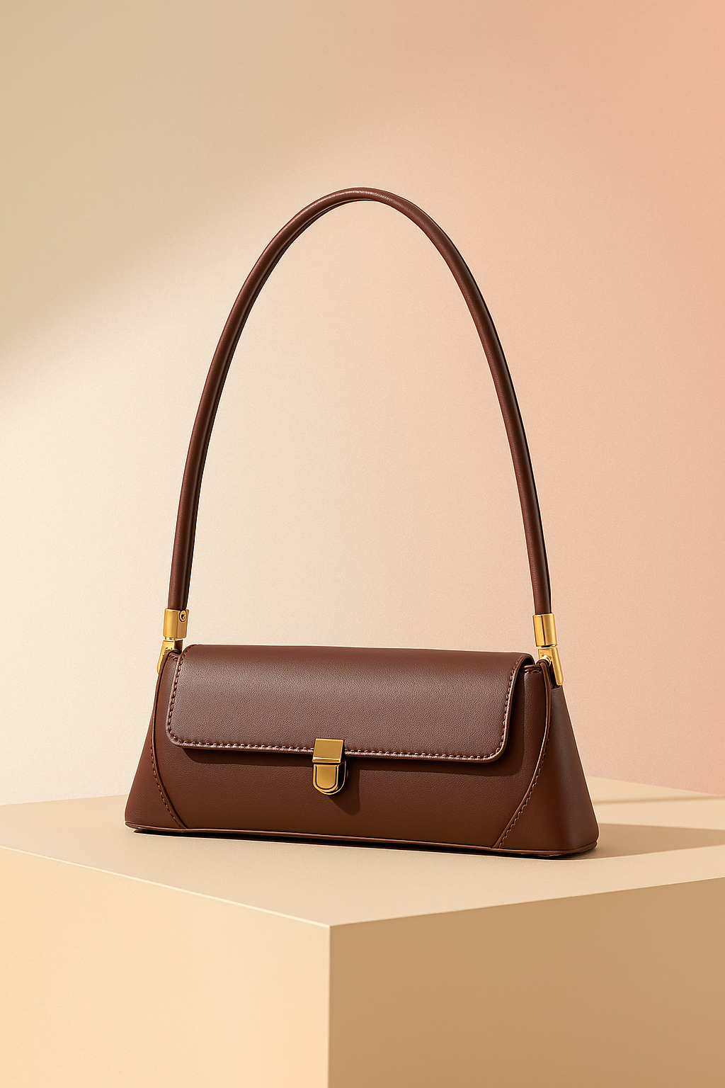 Clara | Chic Baguette Handbag with Elegant Clasp for Sophisticated Styling 0