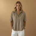 Collared button blouse for women | Lana