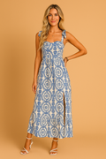 Frida | Boho-Inspired Long Maxi Dress for Women - Charming Summer Style with Tied Straps 0
