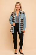 LILY | Long Sleeve Oversized Checkered Blouse for Women 0