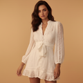 Lace aesthetic white dress for women | Eliza 0