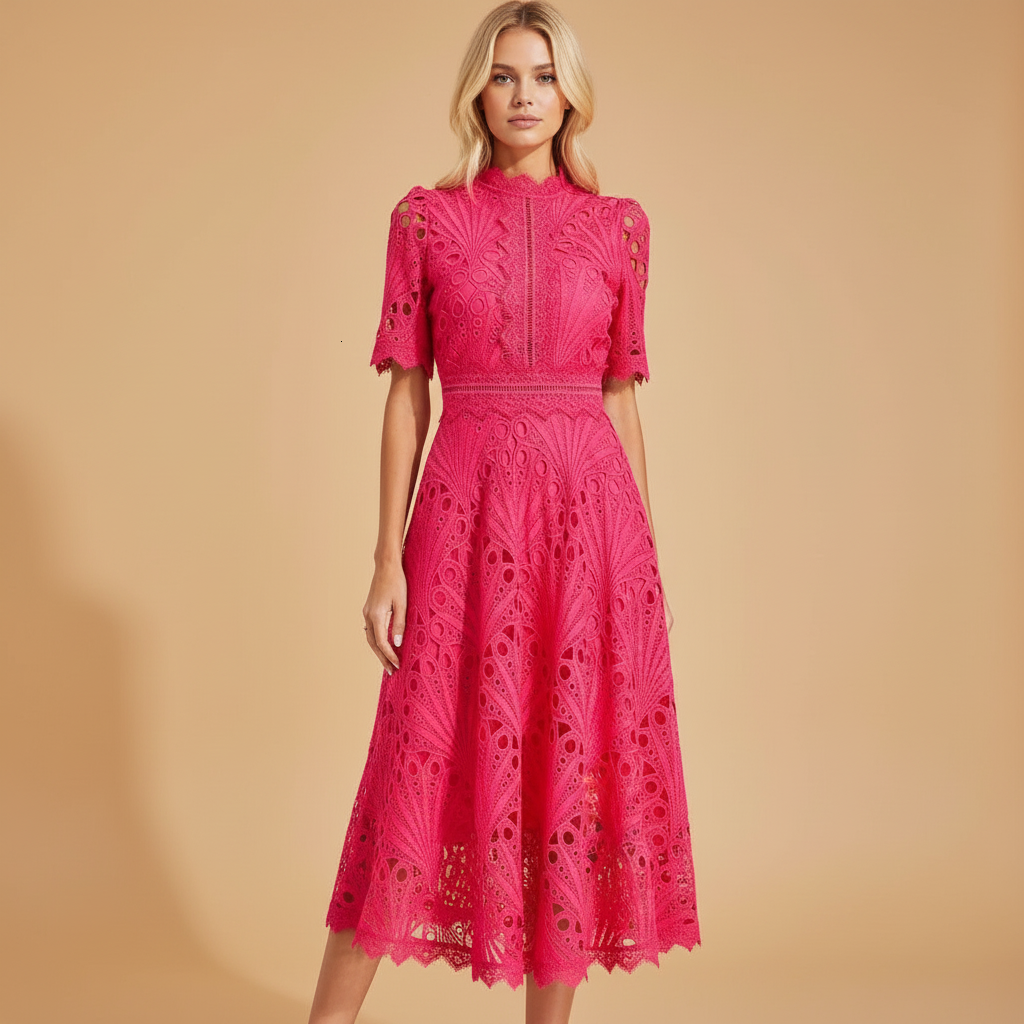 Lace midi dress for women | Milana 0