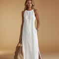 Linen midi dress for women | Mila 1