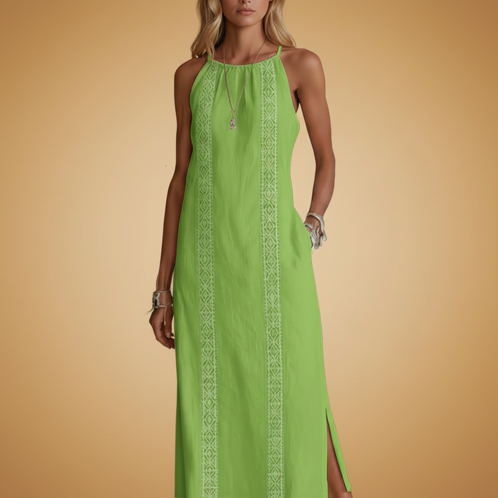 Linen midi dress for women | Mila 4