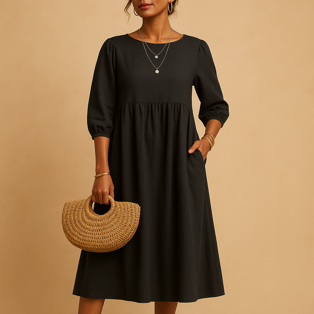 Long casual chic dress for women | Clara 1