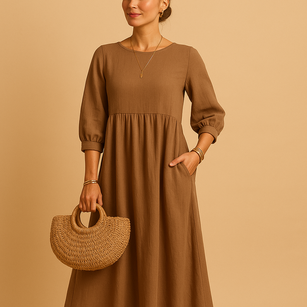 Long casual chic dress for women | Clara 2