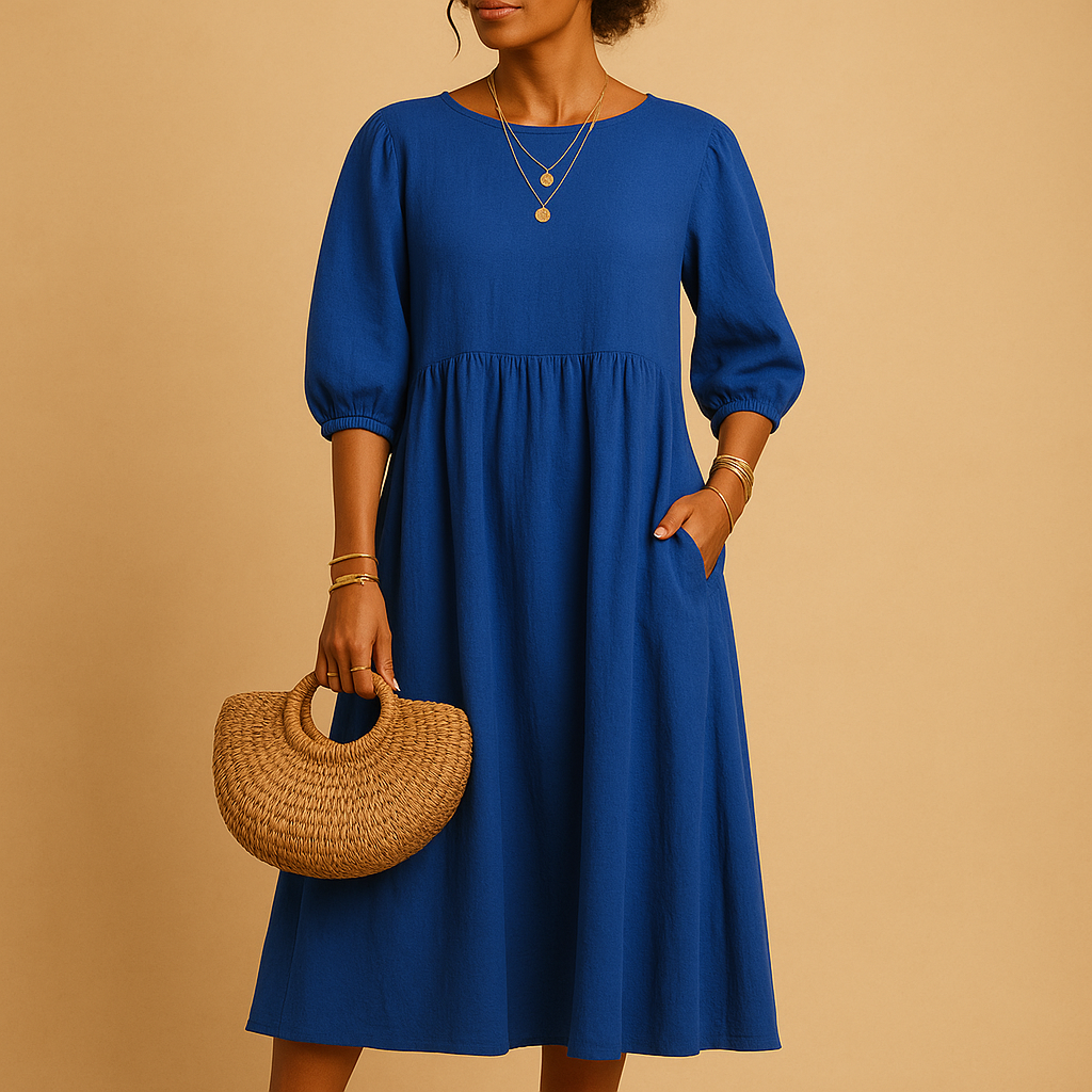 Long casual chic dress for women | Clara 3