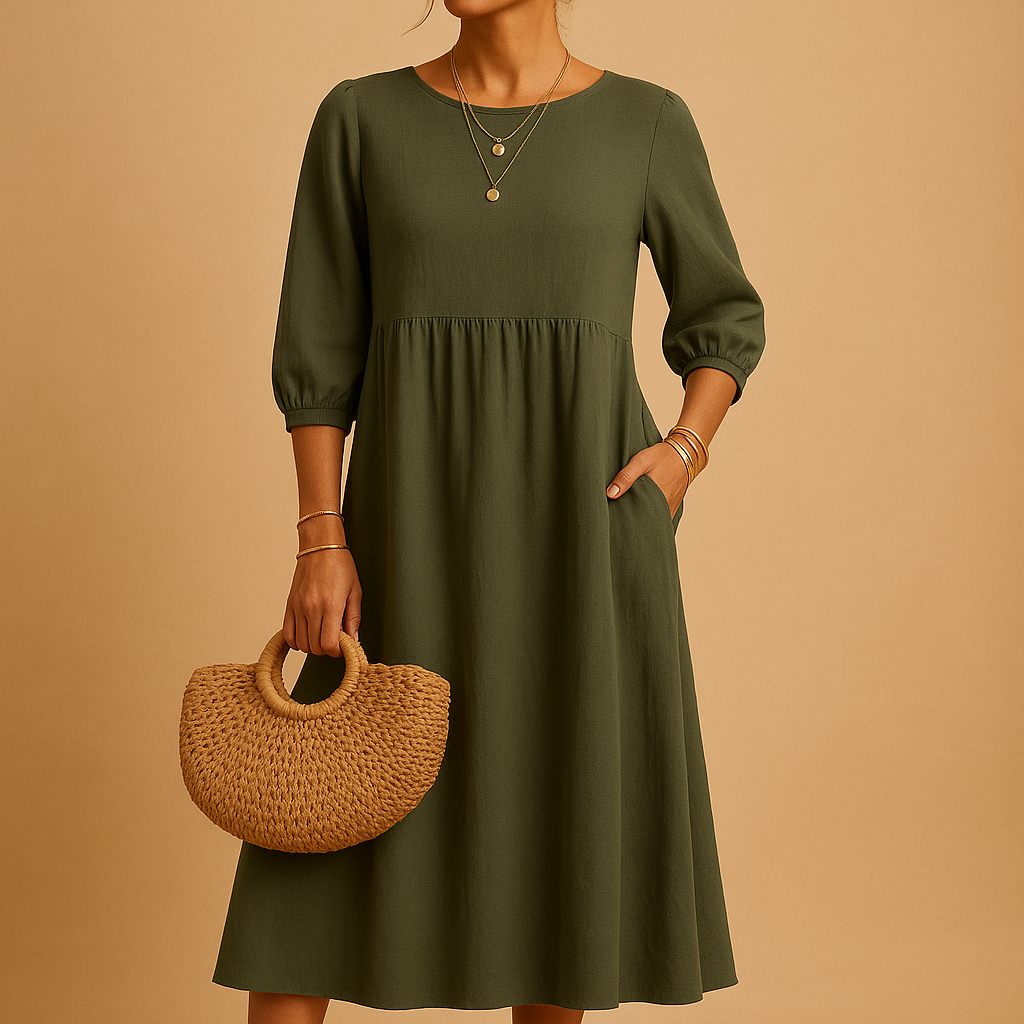 Long casual chic dress for women | Clara 5