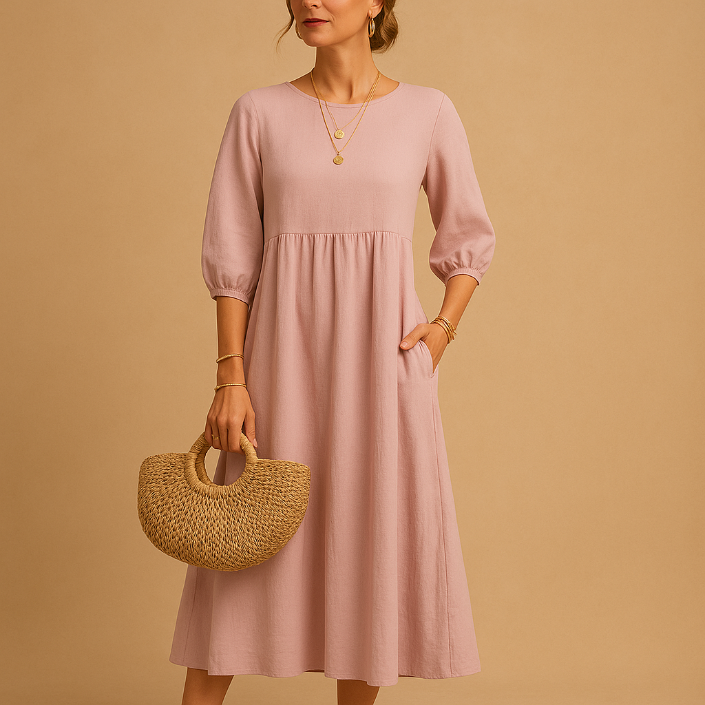 Long casual chic dress for women | Clara 7