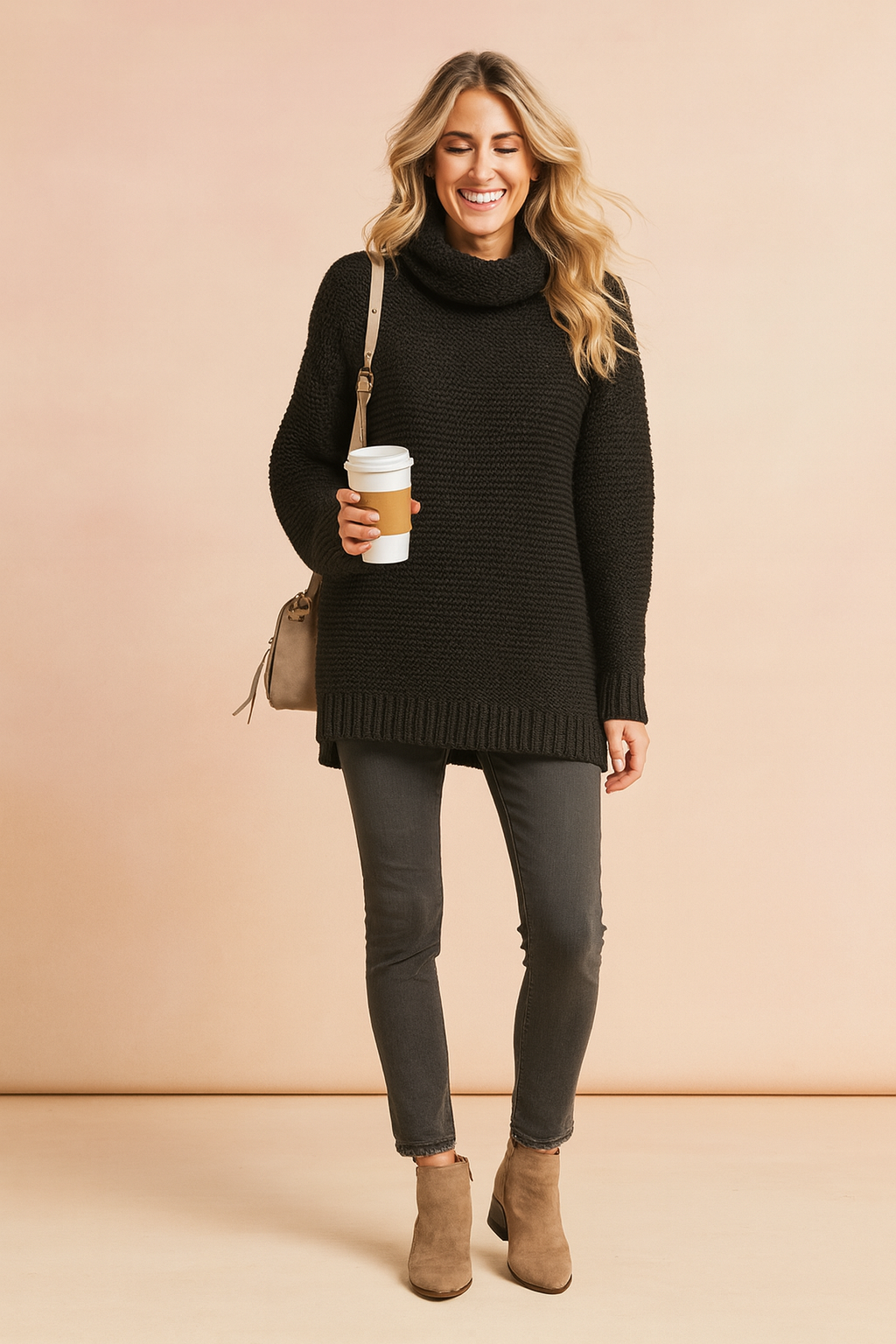 Marlene | Cozy Oversized Turtleneck Sweater for Women in Soft Knit Fabric 1