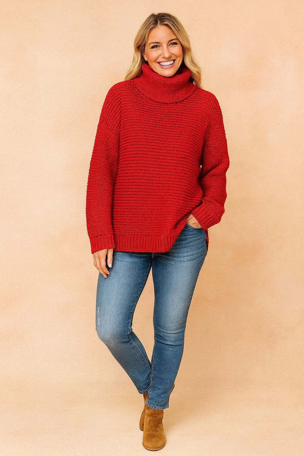 Marlene | Cozy Oversized Turtleneck Sweater for Women in Soft Knit Fabric 2