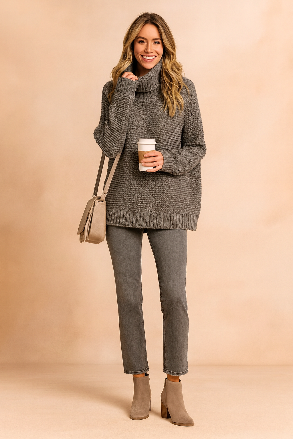 Marlene | Cozy Oversized Turtleneck Sweater for Women in Soft Knit Fabric 3