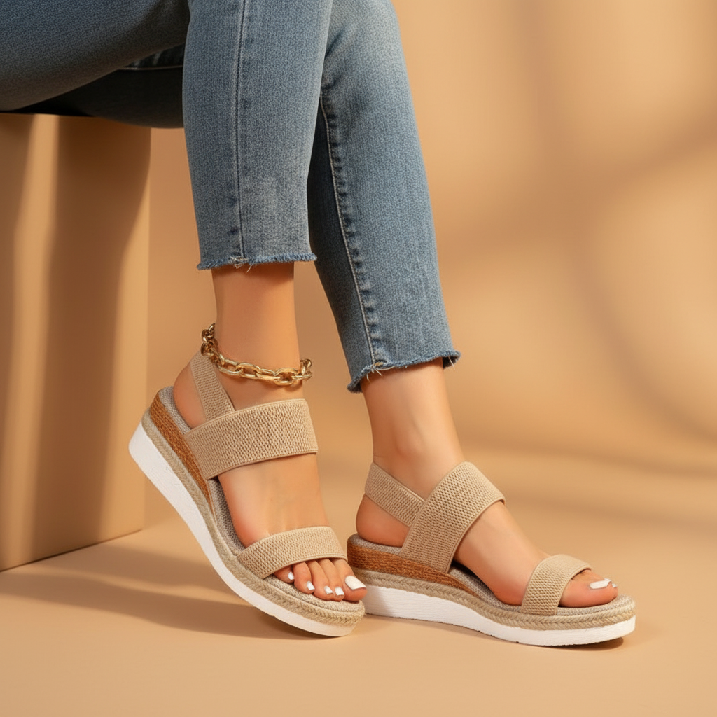 Orthopedic wedge sandal for women | Juno 0