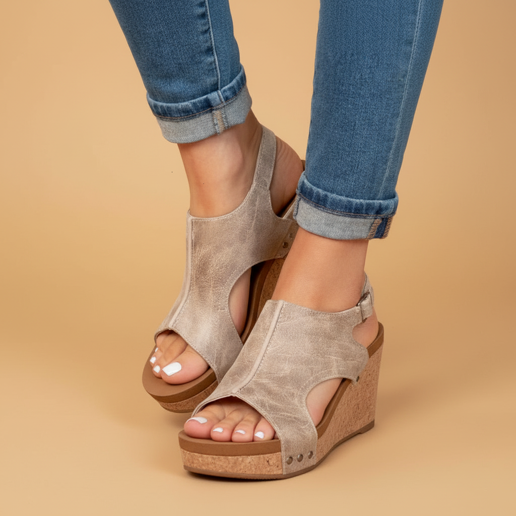 Orthopedic wedge sandals for women | Mira 1