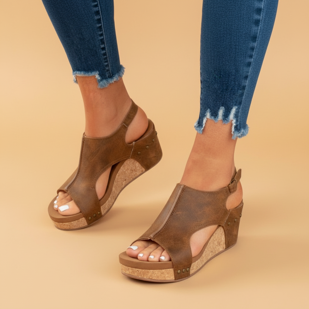 Orthopedic wedge sandals for women | Mira 4