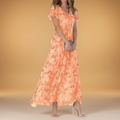 Pleated midi dress with puff sleeves for women | Mayra 0