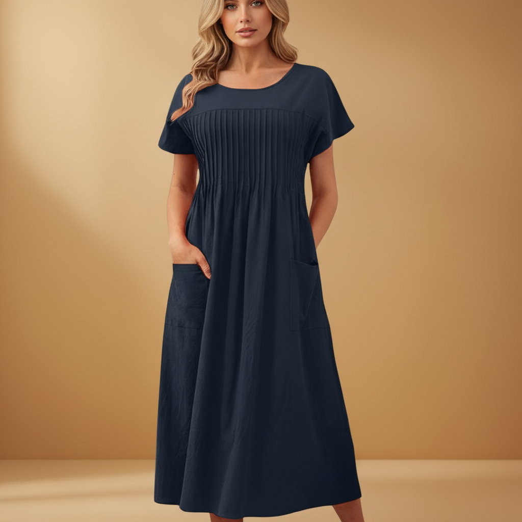 Relaxed Fit Dress With Pockets for Women | Vienna 0