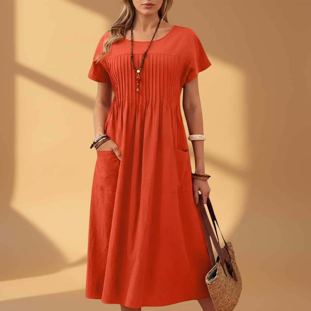 Relaxed Fit Dress With Pockets for Women | Vienna 3