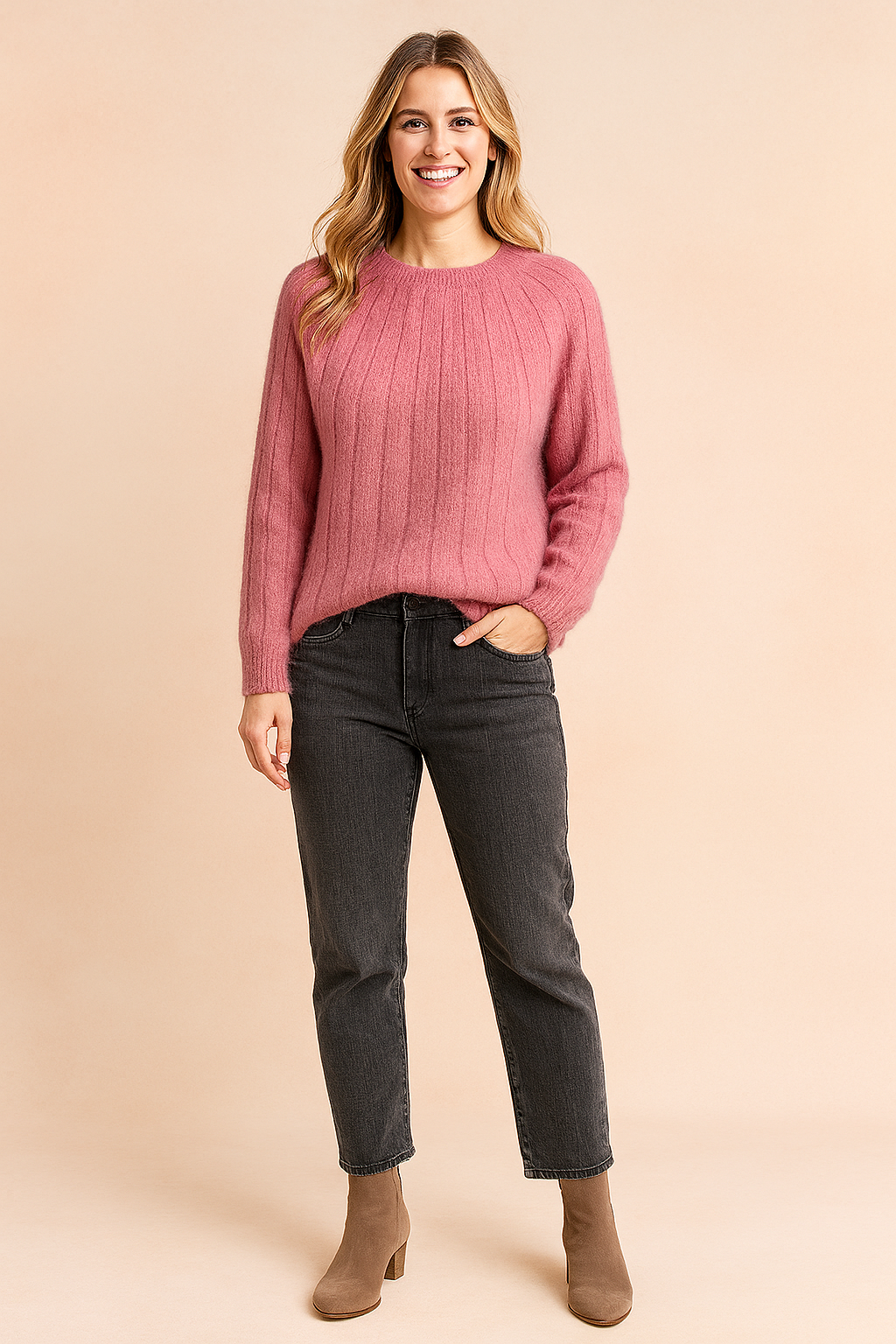 Ribbed Oversized Sweater for Women | Elegant and Comfortable Loose Fit 1