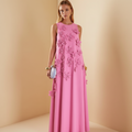 Sleeveless Floral Embellished Maxi Dress for Women | Aisla 1