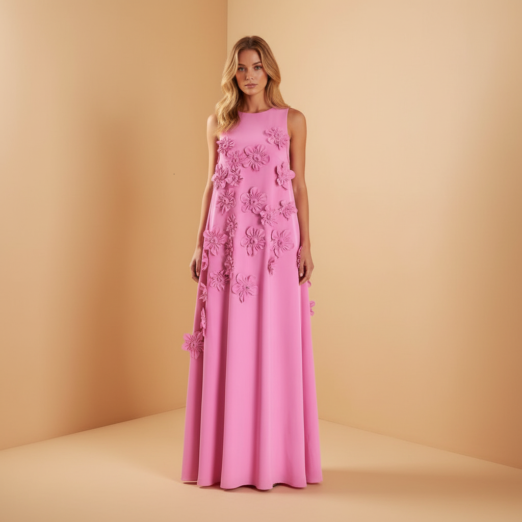Sleeveless Floral Embellished Maxi Dress for Women | Aisla 2