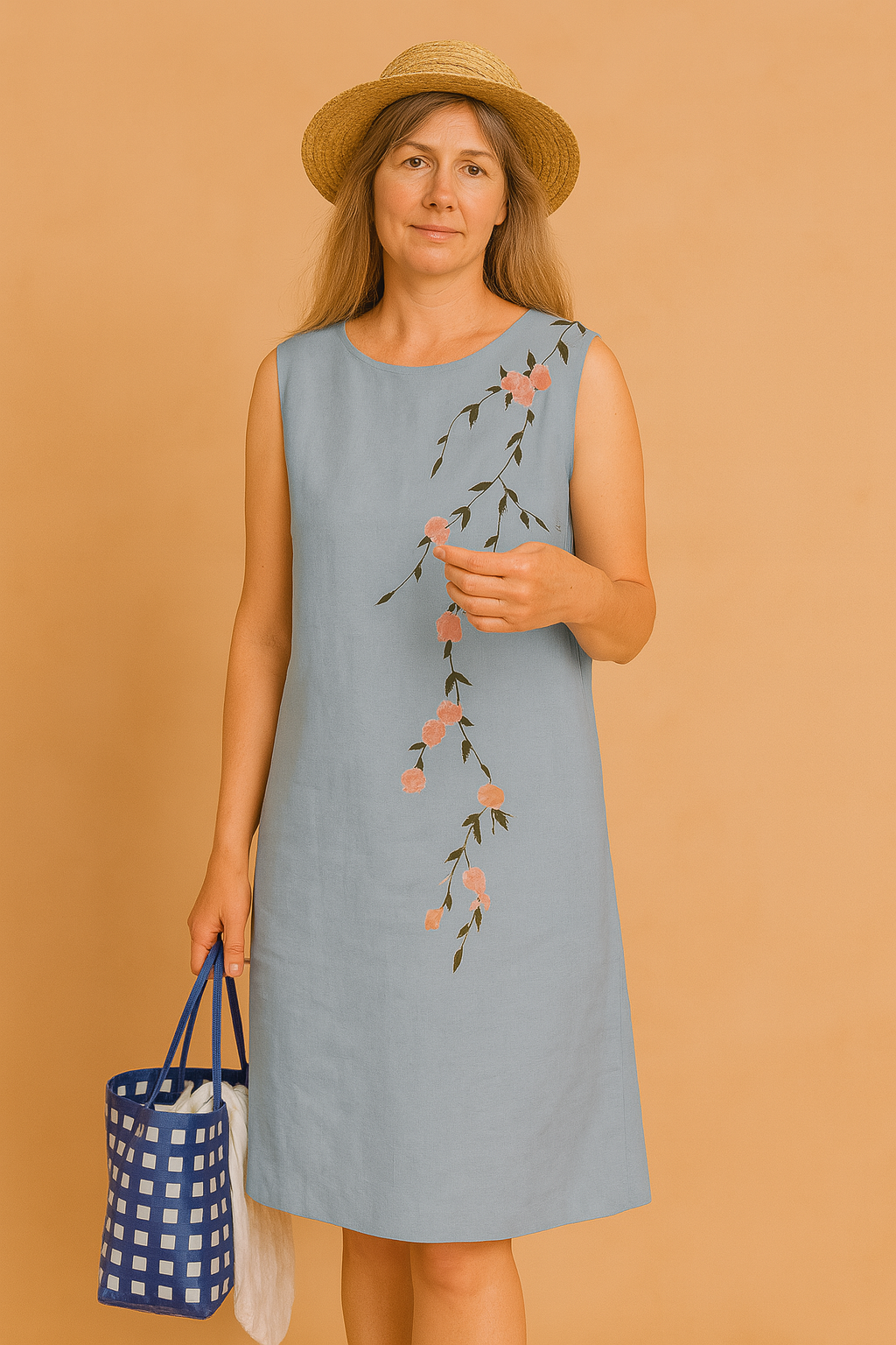Sofia | Elegant Floral Embroidered Womens Summer Dress 1