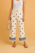 Zoya | High Waist Boho Patterned Womens Trousers for Summer Outings 0