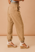 Zuzanna | Women's Relaxed Trousers with Waist Ties and Pockets in Soft Fabric 0